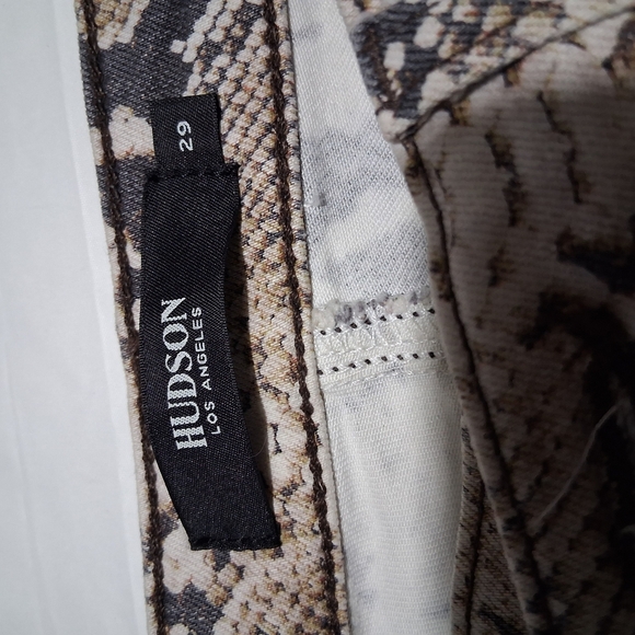 Hudson Jeans Tan Reptile Print Denim - Picture 5 of 8